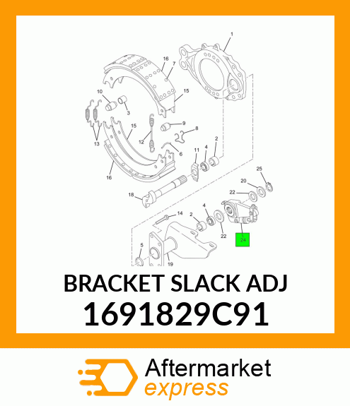 BRACKET SLACK ADJ 1691829C91