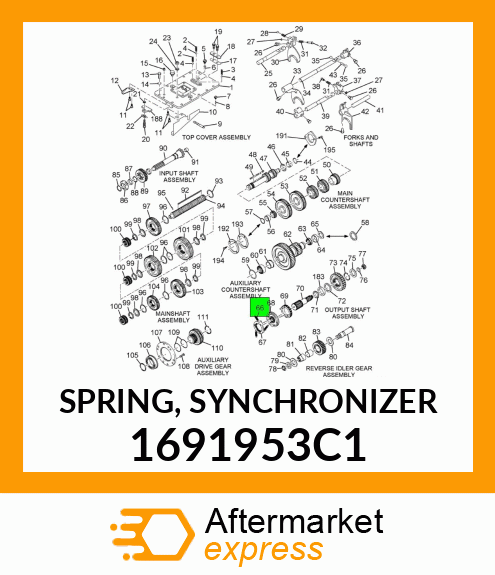 SPRING, SYNCHRONIZER 1691953C1