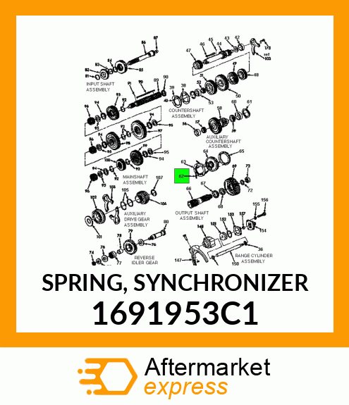 SPRING, SYNCHRONIZER 1691953C1