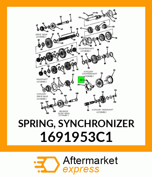 SPRING, SYNCHRONIZER 1691953C1