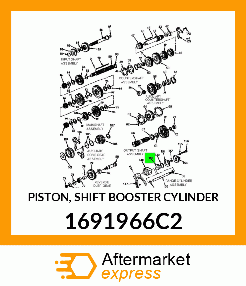 PISTON, SHIFT BOOSTER CYLINDER 1691966C2