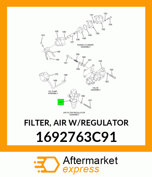 FILTER, AIR W/REGULATOR 1692763C91