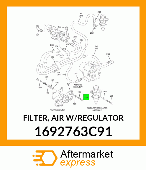 FILTER, AIR W/REGULATOR 1692763C91