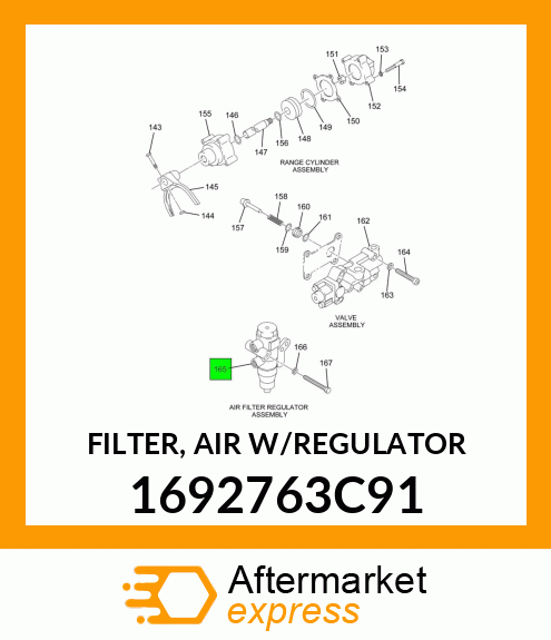 FILTER, AIR W/REGULATOR 1692763C91