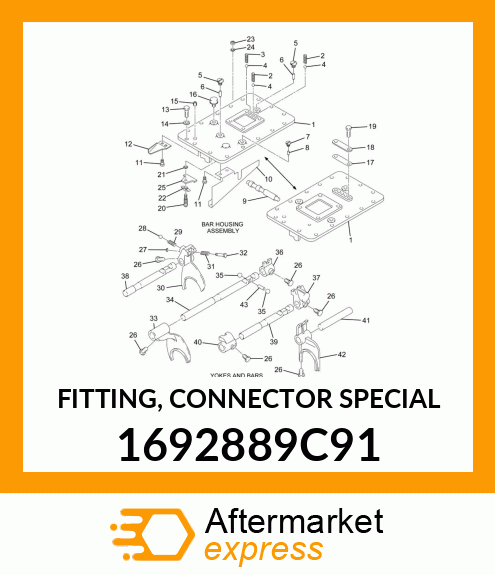 FITTING, CONNECTOR SPECIAL 1692889C91