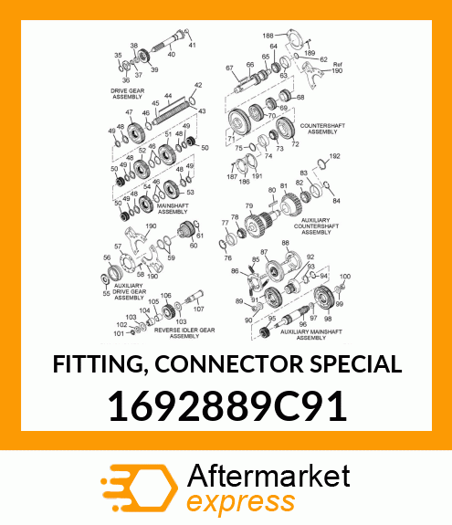 FITTING, CONNECTOR SPECIAL 1692889C91