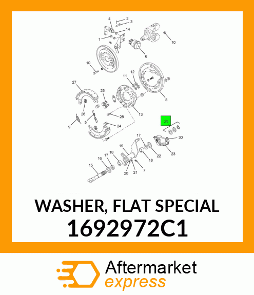 WASHER, FLAT SPECIAL 1692972C1