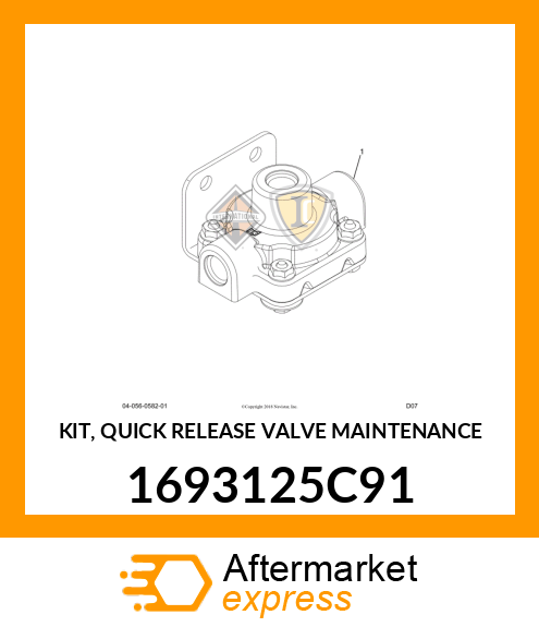 KIT, QUICK RELEASE VALVE MAINTENANCE 1693125C91