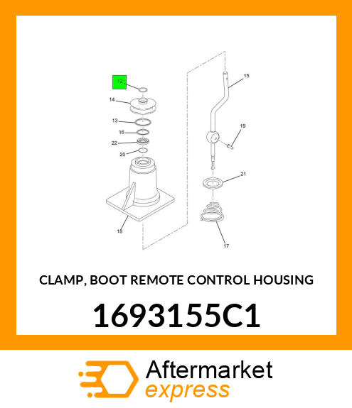 CLAMP, BOOT REMOTE CONTROL HOUSING 1693155C1