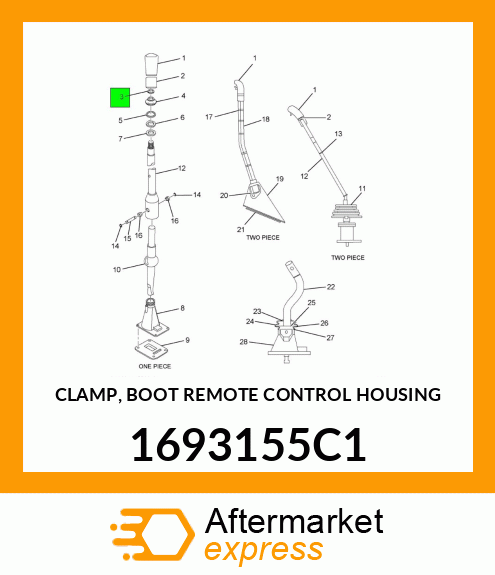 CLAMP, BOOT REMOTE CONTROL HOUSING 1693155C1