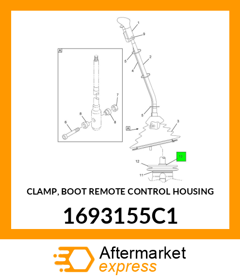 CLAMP, BOOT REMOTE CONTROL HOUSING 1693155C1