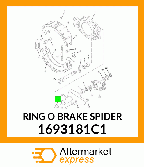 RING O BRAKE SPIDER 1693181C1