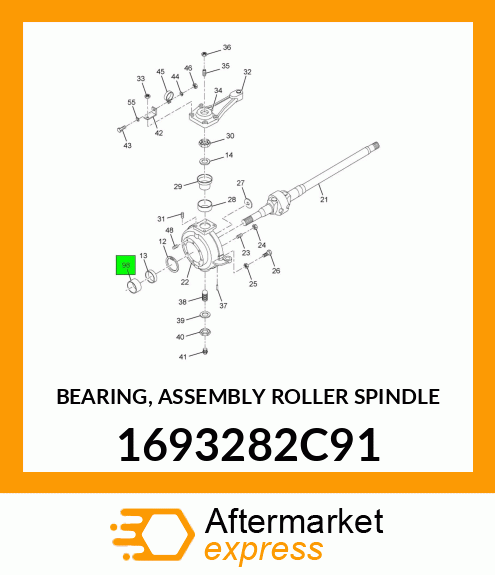 BEARING, ASSEMBLY ROLLER SPINDLE 1693282C91
