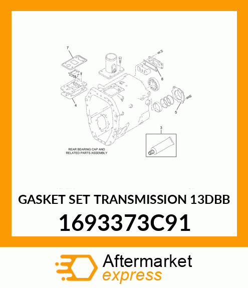 GASKET SET TRANSMISSION 13DBB 1693373C91