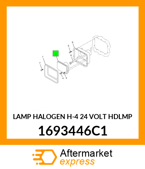 LAMP HALOGEN H-4 24 VOLT HDLMP 1693446C1