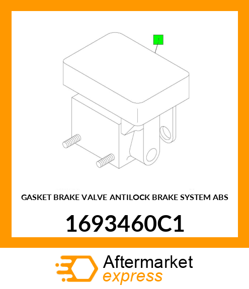 GASKET BRAKE VALVE ANTILOCK BRAKE SYSTEM ABS 1693460C1