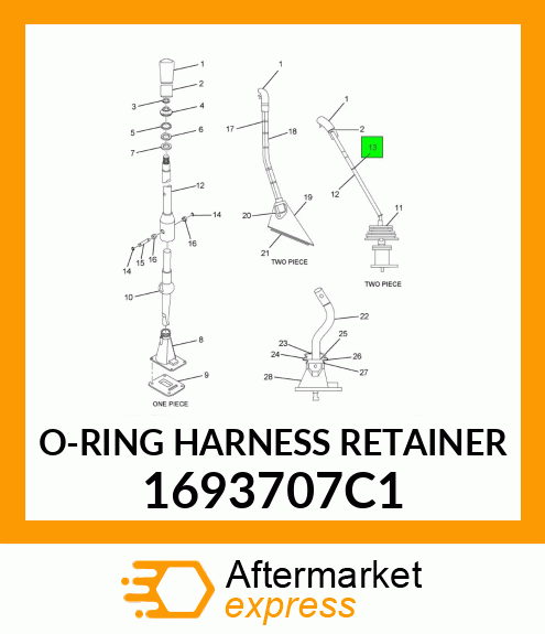 O-RING HARNESS RETAINER 1693707C1