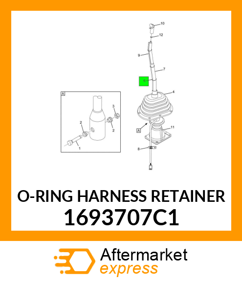 O-RING HARNESS RETAINER 1693707C1