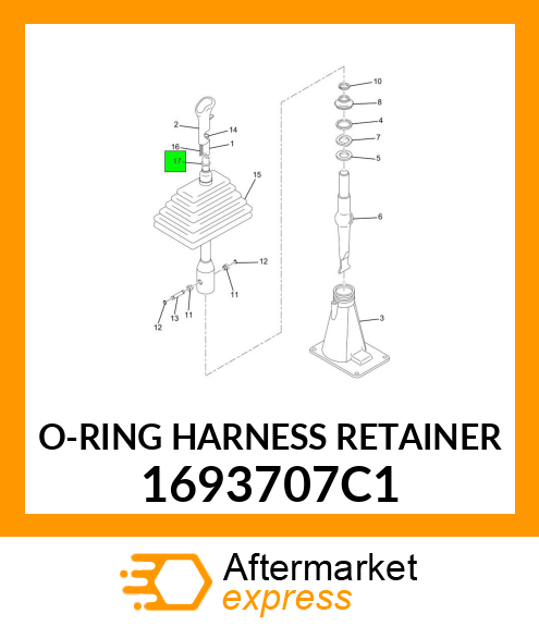 O-RING HARNESS RETAINER 1693707C1