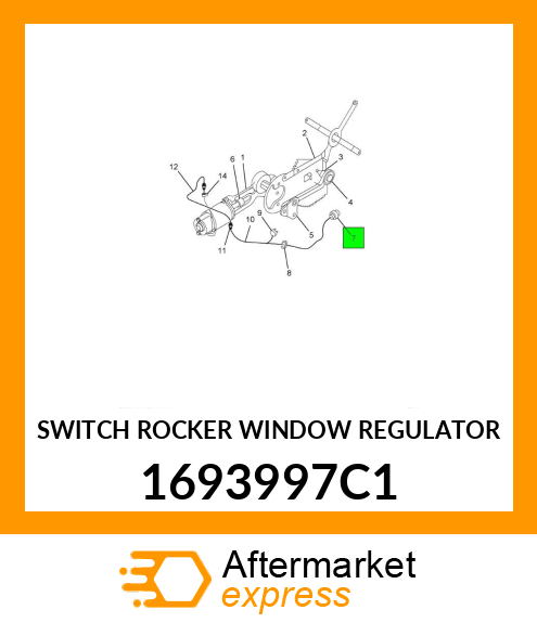 SWITCH ROCKER WINDOW REGULATOR 1693997C1