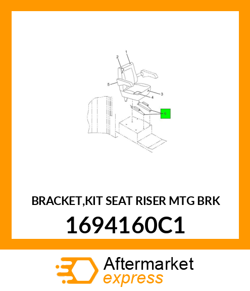BRACKET,KIT SEAT RISER MTG BRK 1694160C1