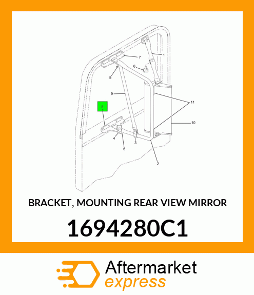 BRACKET, MOUNTING REAR VIEW MIRROR 1694280C1