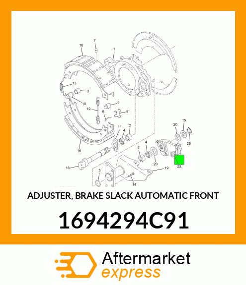 ADJUSTER, BRAKE SLACK AUTOMATIC FRONT 1694294C91