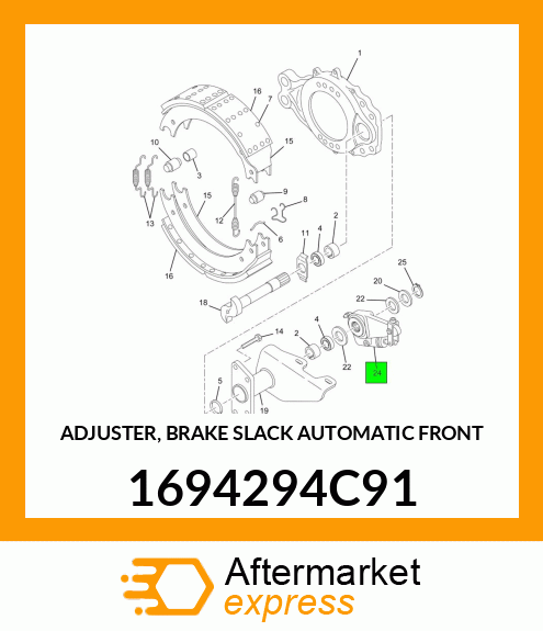 ADJUSTER, BRAKE SLACK AUTOMATIC FRONT 1694294C91