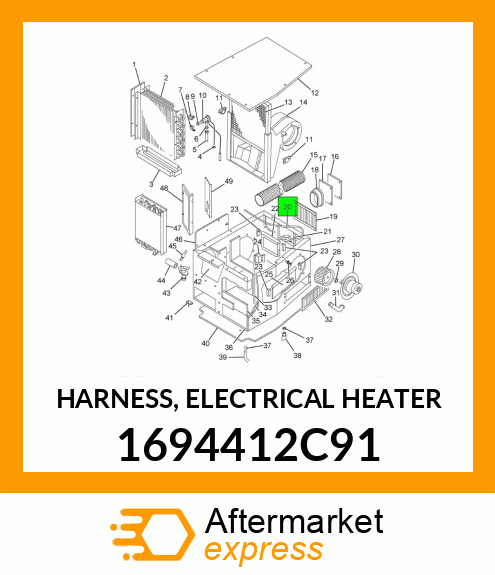 HARNESS, ELECTRICAL HEATER 1694412C91