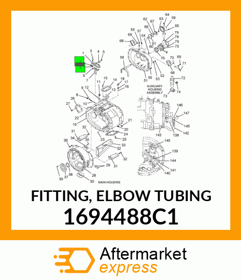 FITTING, ELBOW TUBING 1694488C1