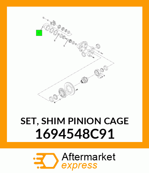 SET, SHIM PINION CAGE 1694548C91
