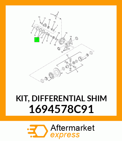 KIT, DIFFERENTIAL SHIM 1694578C91