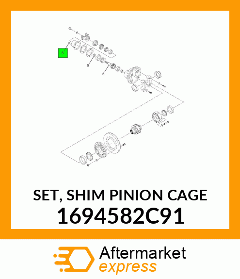 SET, SHIM PINION CAGE 1694582C91