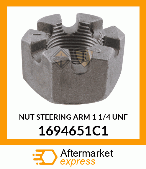 NUT STEERING ARM 1 1/4" UNF 1694651C1