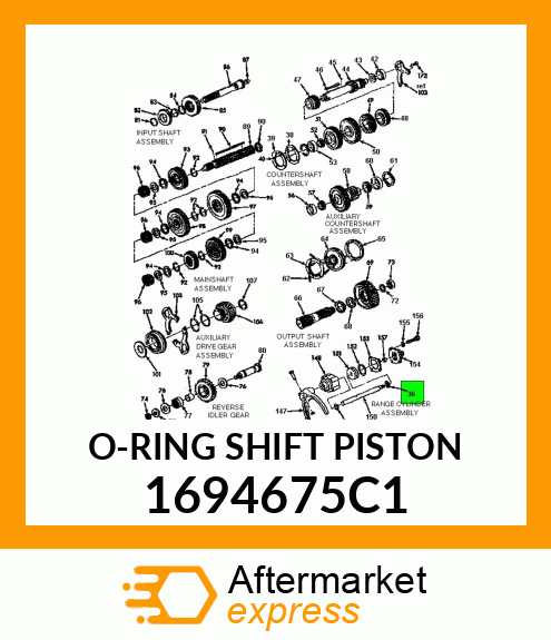 O-RING SHIFT PISTON 1694675C1