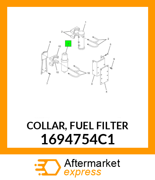 COLLAR, FUEL FILTER 1694754C1
