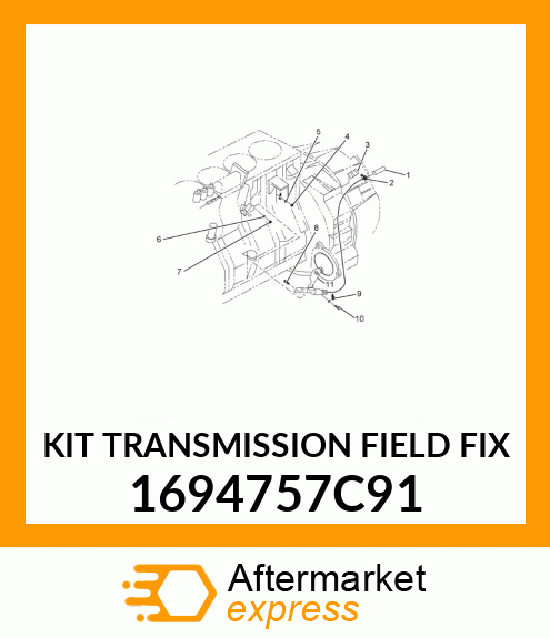 KIT TRANSMISSION FIELD FIX 1694757C91