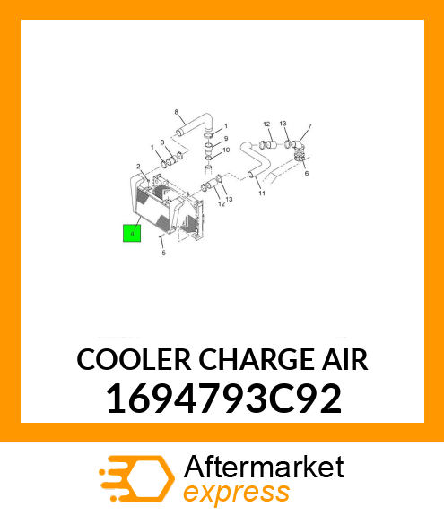 COOLER CHARGE AIR 1694793C92