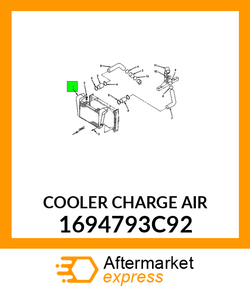 COOLER CHARGE AIR 1694793C92