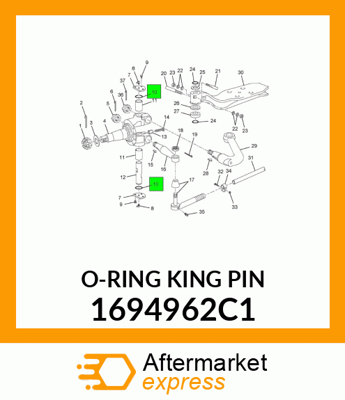 O-RING KING PIN 1694962C1