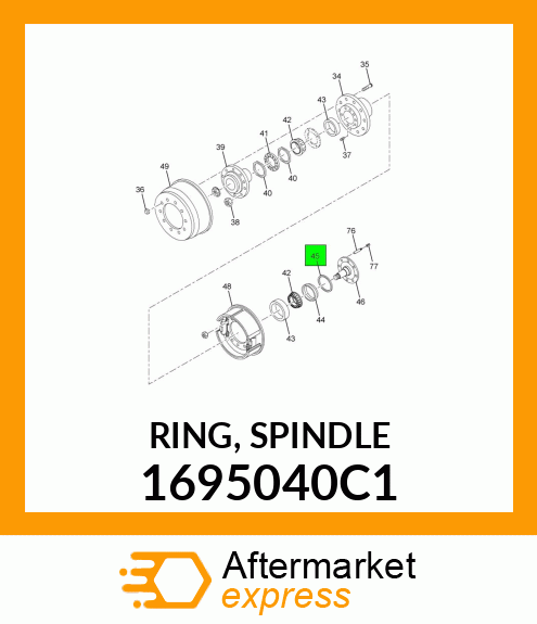 RING, SPINDLE 1695040C1