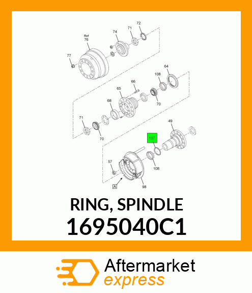 RING, SPINDLE 1695040C1