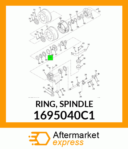 RING, SPINDLE 1695040C1