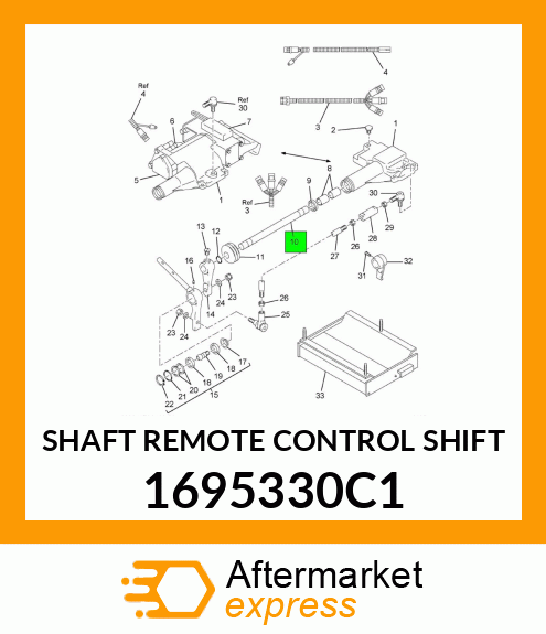 SHAFT REMOTE CONTROL SHIFT 1695330C1