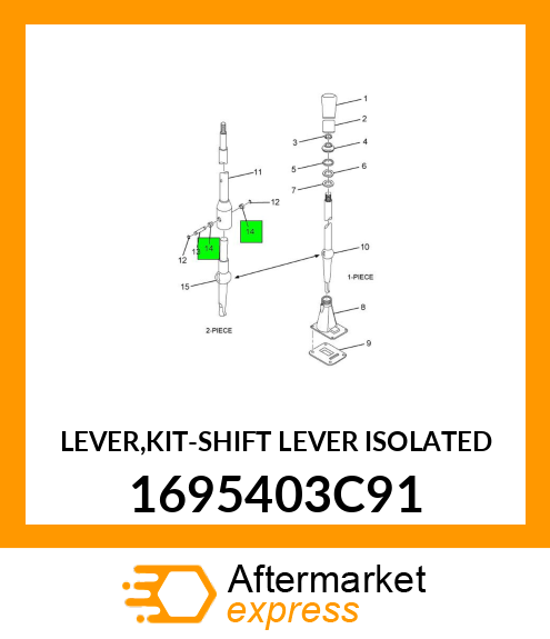 LEVER,KIT-SHIFT LEVER ISOLATED 1695403C91