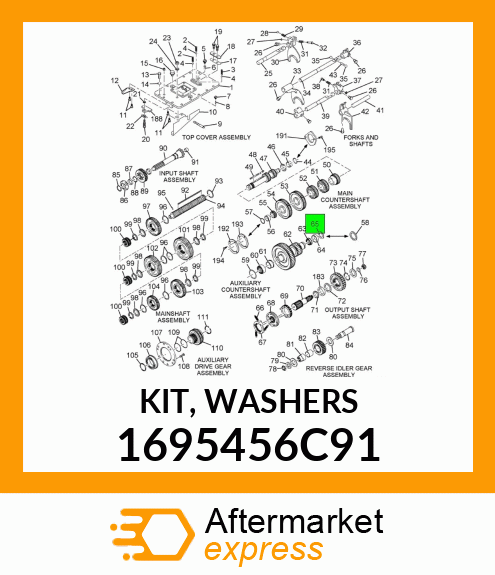 KIT, WASHERS 1695456C91