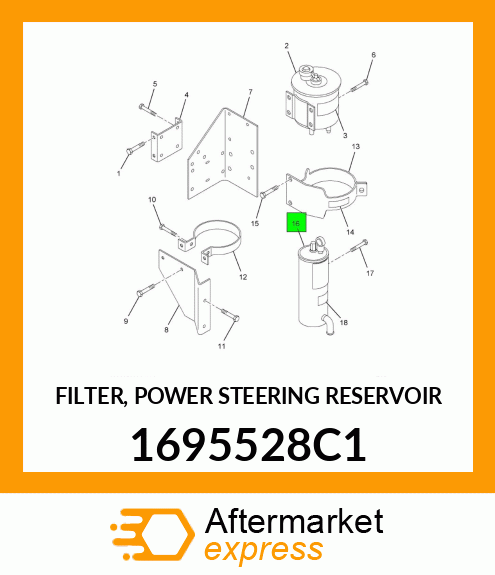 FILTER, POWER STEERING RESERVOIR 1695528C1