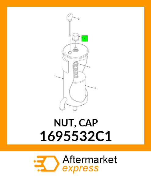 NUT, CAP 1695532C1