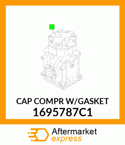 CAP COMPR W/GASKET 1695787C1