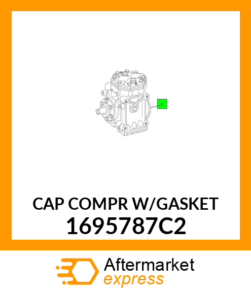 CAP COMPR W/GASKET 1695787C2